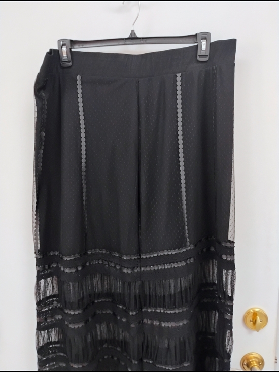 Torrid Black Swiss Dot Mesh Tiered Maxi Skirt Size 3 NWOT - Picture 2 of 6